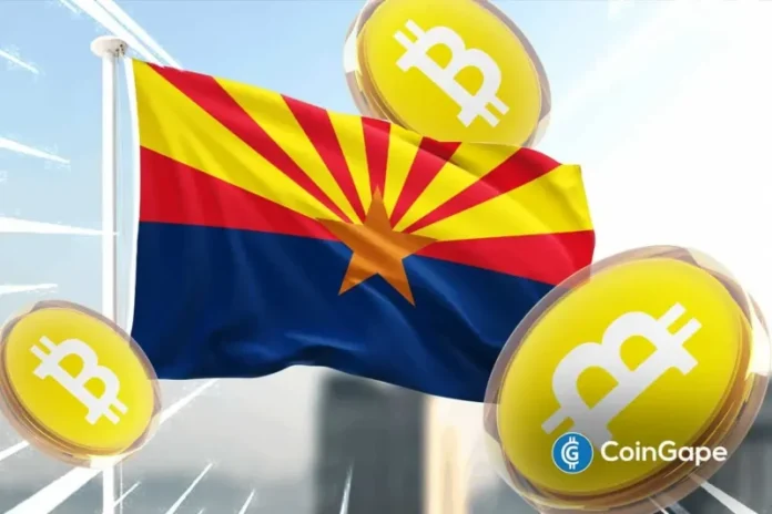 Arizona has reportedly advanced two crypto bills, moving closer to making history in the digital asset space. These bills will help the US state to invest public funds in Bitcoin and create a digital asset reserve. If passed, the move will make Arizona the first US state to put taxpayer money directly into cryptocurrency. Ad
The post <a href="https://coingape.com/arizona-advances-crypto-bills-to-allocate-state-funds-to-bitcoin/">Arizona Advances Crypto Bills to Allocate State Funds to Bitcoin</a> appeared first on <a href="https://coingape.com/">CoinGape</a>.