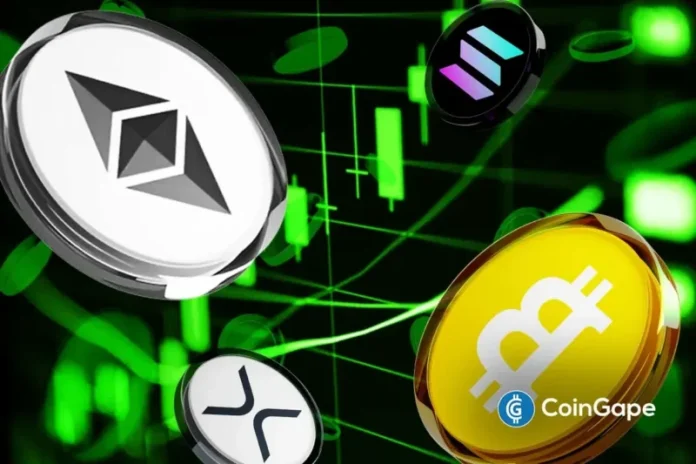 The crypto market saw a strong recovery on Tuesday as digital assets rallied sharply across global exchanges. The market capitalization increased by 4.95% in the last 24 hours to 2.53 trillion. The entire market was briefly worth $2.6 trillion at its peak. Bitcoin price was above $74,000, its highest point in almost a month. Ether
The post <a href="https://coingape.com/trending/top-4-reasons-why-crypto-market-is-up-today-april-14/">Top 4 Reasons Why Crypto Market Is Up Today? (April 14)</a> appeared first on <a href="https://coingape.com/">CoinGape</a>.