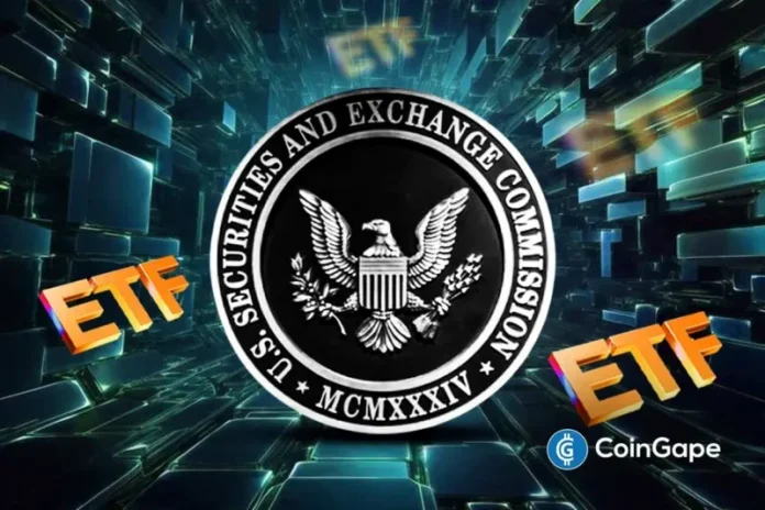 The U.S. Securities and Exchange Commission (SEC) has postponed the launch of prediction market ETFs tied to Kalshi, Polymarket, and others. It is seeking further clarity before the products can proceed. Ad Ad SEC Extends Review Period For Prediction Market ETFs Earlier this year, asset managers such as Roundhill Investments, Bitwise Asset Management, and GraniteShares
The post <a href="https://coingape.com/sec-delays-prediction-markets-etf-tied-to-polymarket-kalshi/">Breaking: SEC Delays Prediction Markets ETF Tied To Polymarket, Kalshi</a> appeared first on <a href="https://coingape.com/">CoinGape</a>.